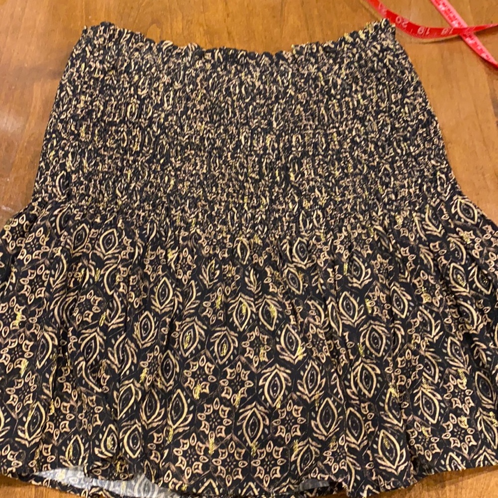 Zara smocked skirt